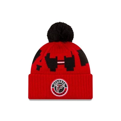 Red Atlanta Falcons Hat - New Era NFL Alternate Cold Weather Sport Knit Beanie USA9457830